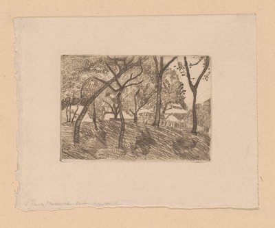 Waldansicht von Paula Modersohn Becker (signed by artist)