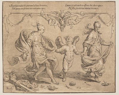 Amor mit Jugend und Luxus von Paulus Moreelse