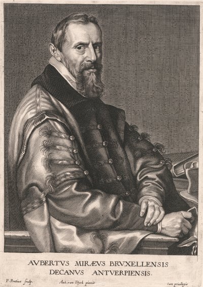 Aubertus Miræus Bruxellensis, Dekan von Antwerpen von Paulus Pontius