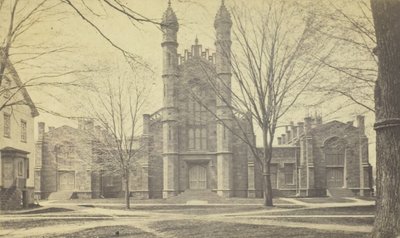Bibliothek, Yale Universität, 19. Jahrhundert von Peck Brothers