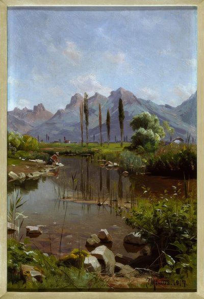 Bachufer am Genfersee von Peder Monsted
