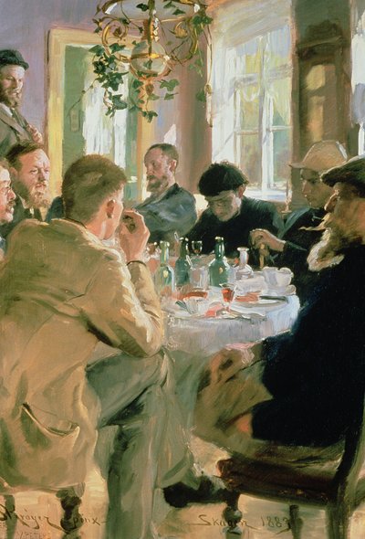 Mittagessen, 1883 von Peder Severin Krøyer