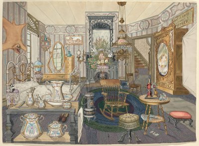 Zimmer Haus Bett-Wohnzimmer von Perkins Harnly
