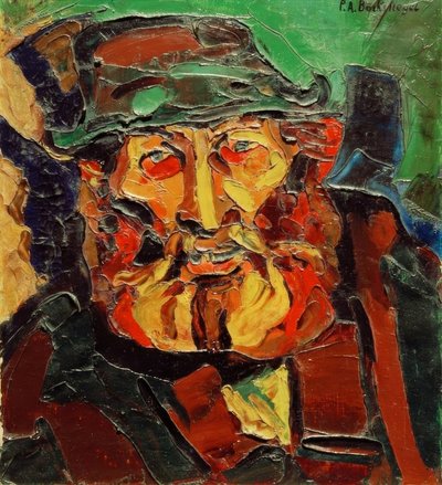 Kopf eines Bauern von Peter August Böckstiegel