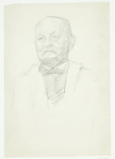 Porträt des Malers Kristian Zahrtman. Brustbild von Peter Hansen