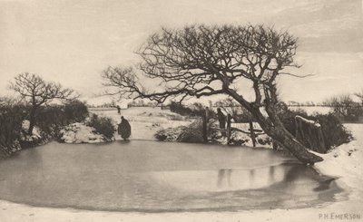 Ein Wintermorgen, 1887 von Peter Henry Emerson