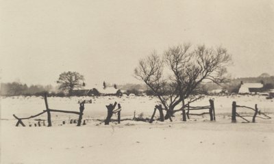 Die verschneiten Marschlande, 1890-1891, gedruckt 1893 von Peter Henry Emerson