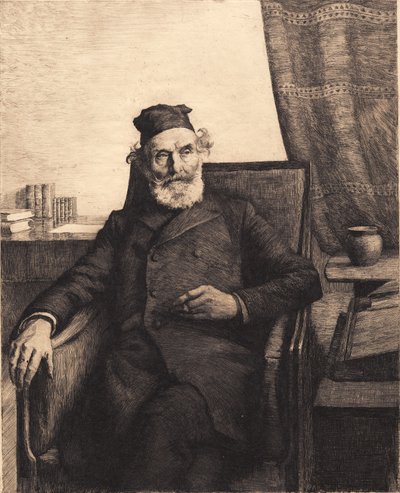 Der Vater des Künstlers, Jens Peter Ilsted von Peter Vilhelm Ilsted
