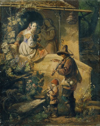 Idylle (Italienische Bettelmusikanten) von Peter Johann Nepomuk Geiger