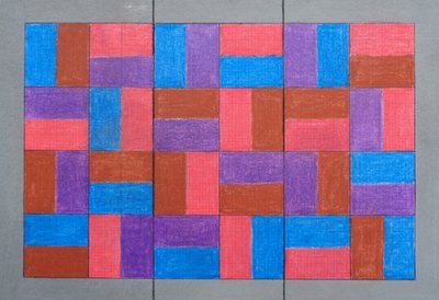 Gefliestes Triptychon von Peter McClure