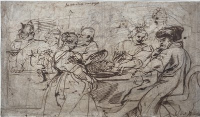 Das Fest des Herodes (recto) von Peter Paul Rubens
