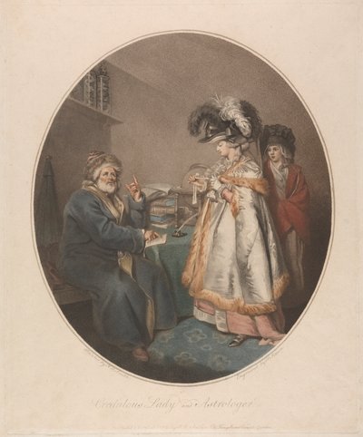 Leichtgläubige Dame und Astrologe von Peter Simon