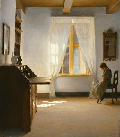 Mädchen beim Lesen von Peter Vilhelm Ilsted
