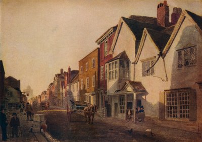 Eton High Street, 19. Jahrhundert, 1924 von Peter de Wint
