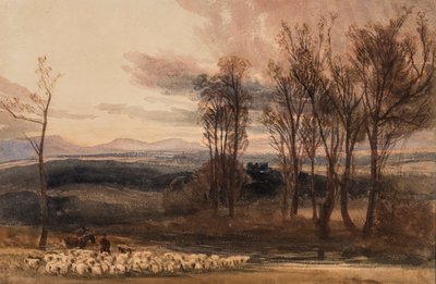 Winterdämmerung, ca. 1830 von Peter de Wint