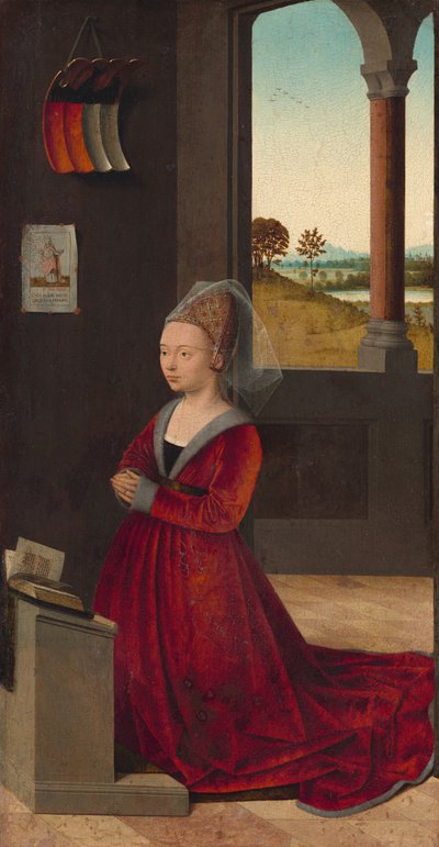 Porträt einer weiblichen Stifterin von Petrus Christus