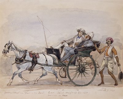 Ein Besuch im Gefängnis, 1849 von Philip Charles Trench