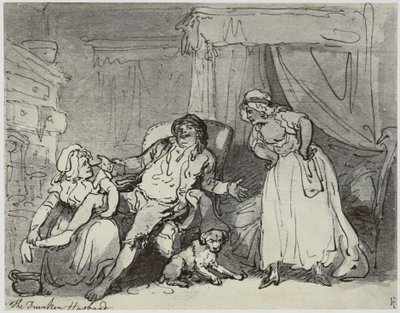 Thomas Rowlandson, Der betrunkene Ehemann von Philip Henry Delamotte