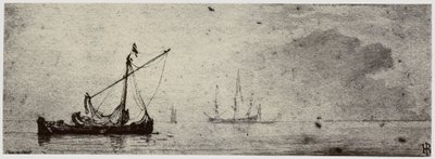 Van der Velde, Ein Lastkahn von Philip Henry Delamotte