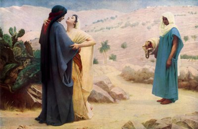 Ruth und Naomi, 1886, 1936 von Philip Hermogenes Calderon
