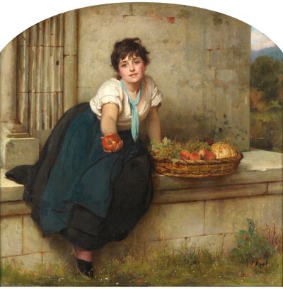 Der Obstverkäufer, 1877 von Philip Hermogenes Calderon