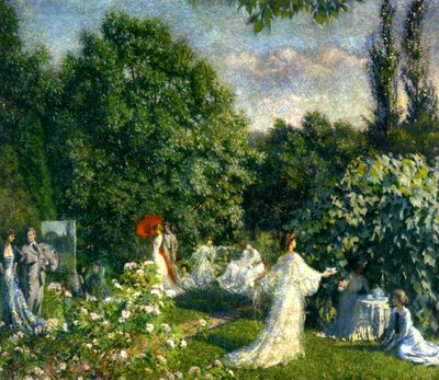 Eine Gartenparty, ca. 1890-99 von Philip Leslie Hale