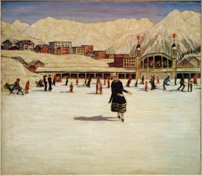 Eislaufbahn in Davos von Philipp Bauknecht