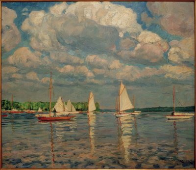 Segelboote auf dem Wannsee von Philipp Franck