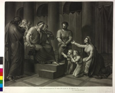 Vespasian und Julius Sabinus von Philipp Friedrich Hetsch