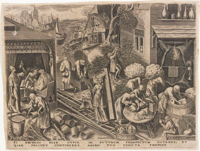Prudentia Weisheit aus Die Sieben Tugenden von Philipp Galle