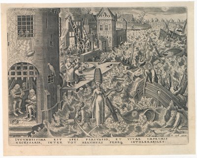 Spes Hoffnung aus Die Sieben Tugenden, 1559 von Philipp Galle