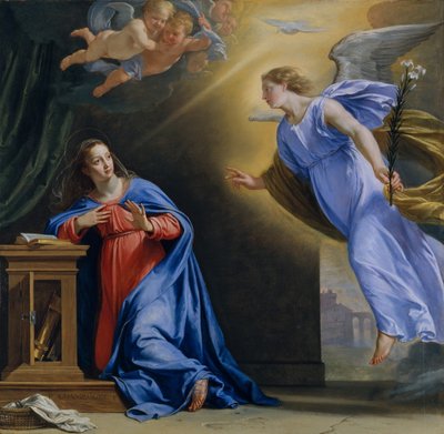 Die Verkündigung, ca. 1644 von Philippe de Champaigne