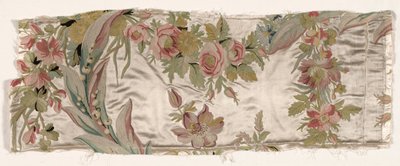 Fragment einer Bettdecke, ca. 1760-1770 von Philippe de Lasalle
