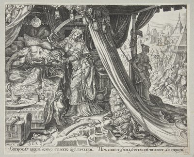 Judith tötet Holofernes von Philips Galle