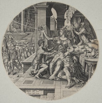 Samson und Delilah von Philips Galle