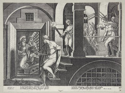 Die Bekehrung des Wärters von Philips Galle