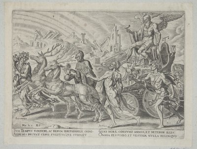 Der Triumph der Zeit von Philips Galle