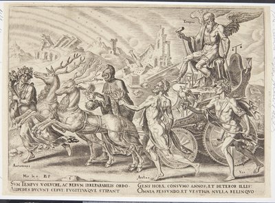 Der Triumph der Zeit von Philips Galle
