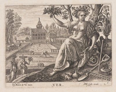 Frühling, aus Vier Jahreszeiten von Philips Galle