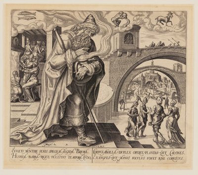 Winter, aus Die vier Jahreszeiten von Philips Galle
