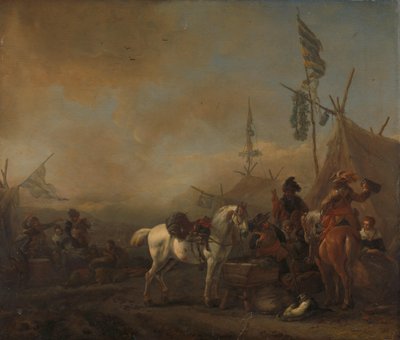Ein Heerlager von Philips Wouwerman