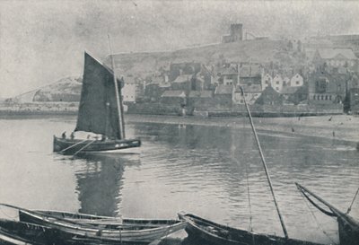 Whitby Hafen, 1910 von Photochrom Co Ltd of London