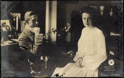 Herzogin Cecilie mit Wilhelm von Preußen von Photographer German