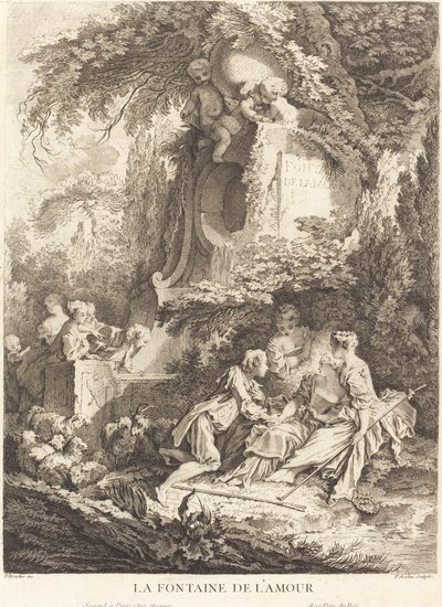 Der Brunnen der Liebe, 1738 von Pierre Alexandre Aveline