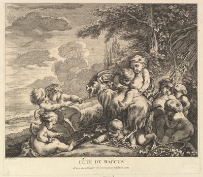 Das Fest des Bacchus, ca. 1738 von Pierre Alexandre Aveline