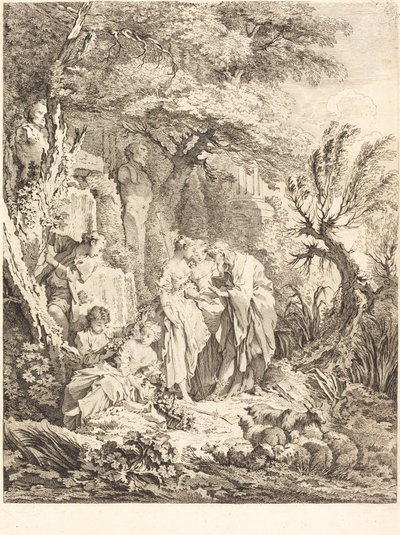 Das gute Abenteuer von Pierre Alexandre Aveline after François Boucher