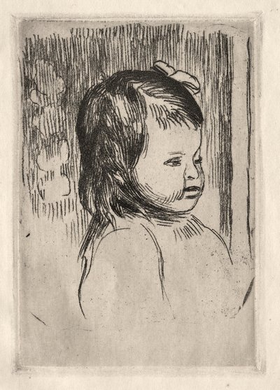 Büste eines Kindes, nach rechts gedreht von Pierre Auguste Renoir