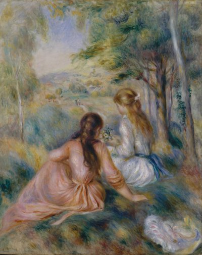 Auf der Wiese, 1888-92 von Pierre Auguste Renoir