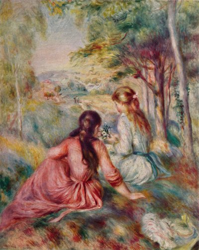 Auf der Wiese, ca. 1888 von Pierre Auguste Renoir
