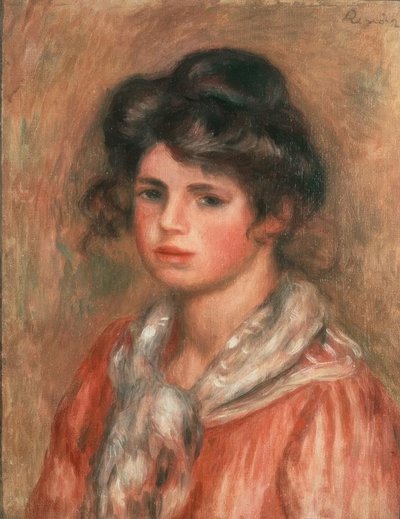 Das weiße Tuch von Pierre Auguste Renoir